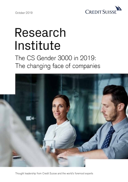 The CS Gender 3000 in 2019: the changing face of companies
