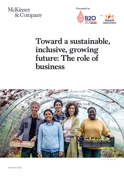 Toward a sustainable, inclusive, growing future: The role of business