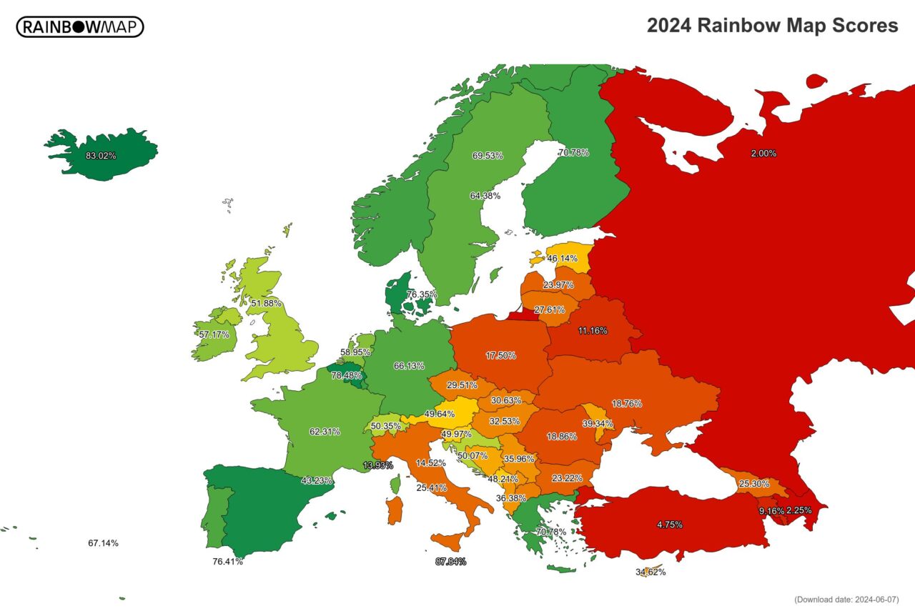 Rainbow Map 2024, Cartina